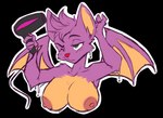 anthro big_breasts big_ears breasts clothed clothing countershade_torso countershading dripping_wet dryer drying drying_fur drying_hair female fur green_eyes hair hair_dryer holding_object nipples nude short_hair simple_background solo topless topless_female transparent_background wet wings corkiicorgii playtonic_games yooka-laylee laylee bat mammal alpha_channel bust_portrait portrait