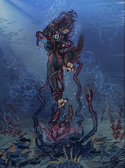 anthro diving_mask female forced helpless imminent_death imminent_rape imminent_sex mask nipple_fetish nipple_play nipple_slip panicking paws rape sea seabed sex solo spikes stinger tentacle_rape tentacle_sex tentacles underwater water wetsuit deadfingers subnautica unknown_worlds_entertainment alien anthozoan aquatic cnidarian fish sea_anemone spikey_trap_(subnautica) hi_res