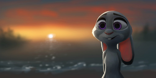 anthro beach breasts buckteeth featureless_breasts female flat_chested fur hands_behind_back lake looking_at_viewer multicolored_body multicolored_fur nude outside plant pose purple_eyes seaside sky smile solo standing sunset teeth tree two_tone_body two_tone_fur water wide_eyed twilightchroma disney zootopia judy_hopps lagomorph leporid mammal rabbit absurd_res digital_media_(artwork) hi_res widescreen
