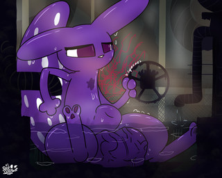 2_toes 3_fingers animal_genitalia balls big_balls big_sheath biped bipedal_feral bodily_fluids chest_scar darkened_balls darkened_genitalia darkened_sheath ears_down ears_up eyelashes feet feral fingers fully_sheathed genitals glistening glistening_arms glistening_body glistening_chest glistening_ears glistening_eyes glistening_head glistening_skin glistening_tail glistening_thighs half-closed_eyes heart_pawpads holding_object light light_beam logo looking_away macro macro_male male markings mouthless musk narrowed_eyes noodle_arms onomatopoeia partially_submerged pawpads pipe pivoted_ears purple_body purple_eyes raised_tail scar scrotum_flap sheath sitting sitting_in_water solo sound_effects spots spotted_markings spotted_tail spread_legs spreading sunbeam sunlight sweat sweatdrop tail tail_markings text toes triangle_nose vein veiny_balls wet wet_body white_nose white_sclera wide_tail dstitan rain_world videocult spearmaster_(rain_world) mammal slugcat 2026 absurd_res artist_logo artist_name colored digital_drawing_(artwork) digital_media_(artwork) english_description hi_res shaded