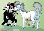 2008 animal_genitalia animal_penis animaniacs anus backsack balls belly_slapping bestiality brainsister breasts breasts_and_teats butt clitoral_winking clitoris digital_media_(artwork) dock_(anatomy) duo english_text equid equid_taur equine equine_genitalia equine_penis equine_taur erection fan_character female feral feral_on_taur fur genitals hooves horse in_heat inkblot male male/female mammal mammal_taur nipples nude penis presenting presenting_hindquarters pussy raised_tail simple_background standing tail tail_anus taur teats text udders warner_brothers