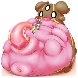 almost_fully_inside anal anal_vore animal_genitalia anthro anus belly big_belly bodily_fluids cum cum_on_penis duo feral genital_fluids genital_slit genitals lying male male_pred on_back penis puffy_anus size_difference tapering_penis vore bboing nintendo pokemon canid canine domestic_cat felid feline felis fox gastrodon gastropod generation_4_pokemon mammal mollusk pokemon_(species) west_sea_gastrodon 1:1 absurd_res hi_res