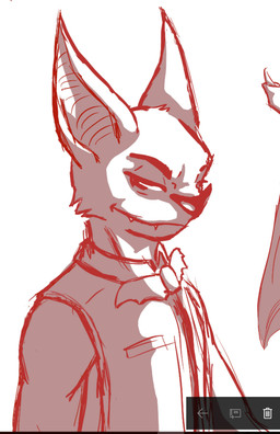 anthro fangs teeth disney zootopia fan_character bat leaf-nosed_bat mammal microbat vampire_bat yangochiropteran sketch