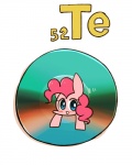 2015 4:5 cd disk earth_pony english_text equid equine female feral friendship_is_magic hair hasbro horse joycall3 mammal my_little_pony pink_hair pinkie_pie_(mlp) pony simple_background solo tellurium text