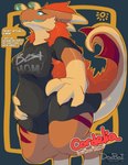 anthro clothing female half_naked larger_female mommy_kink shirt size_difference solo tail text thick_thighs topwear doeboi jewish_mythology mythology patreon cordelia_(doeboi) aquatic_dragon dragon leviathan marine mythological_creature mythological_marine mythological_scalie scalie absurd_res english_text hi_res