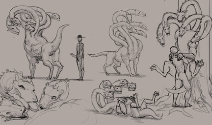 5_heads against_natural_surface against_surface against_tree ambiguous_penetration animal_genitalia bestiality duo fellatio female female_on_human feral genitals grey_background human_on_feral humanoid_genitalia humanoid_penis interspecies larger_female larger_feral looking_back lying male male_on_feral multi_head on_back oral oral_penetration penetration penile penis plant sex simple_background size_difference smaller_human smaller_male standing tree meandraco european_mythology greek_mythology mythology human hydra mammal reptile scalie 2023 absurd_res digital_media_(artwork) hi_res