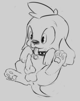 collar erection feral genitals knot male nude paws penis presenting short_tail solo studded_collar studs tail tongue tongue_out young young_feral young_male ponchuzn equestria_girls hasbro my_little_pony spike_(eg) canid canine canis domestic_dog mammal 2013 line_art monochrome sketch