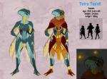 clothed clothing female insect_wings solo standing text wings helaviskrew bioware electronic_arts mass_effect fan_character alien arthropod insect prothean english_text flat_colors model_sheet