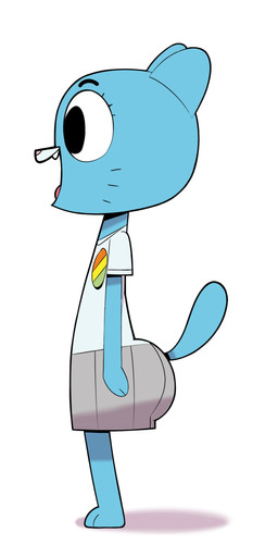 accessory anthro barefoot big_butt big_eyes biped black_eyebrows black_eyes black_whiskers blue_body blue_ears blue_fur blue_tail bottomwear butt clothed clothed_anthro clothed_female clothing eyebrows eyelashes fangs feet female fingers fur furgonomic_bottomwear furgonomics grey_bottomwear grey_clothing grey_skirt mature_anthro mature_female open_mouth open_smile orthographic pin_accessory pin_button pink_nose red_tongue shadow shirt side_view simple_background skirt smile solo standing tail tail_through_skirt teeth toes tongue topwear whiskers white_background white_clothing white_shirt white_topwear maddeku cartoon_network the_amazing_world_of_gumball nicole_watterson domestic_cat felid feline felis mammal 1:2 2023 colored hi_res shaded