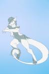 anthro featureless_crotch fur hair hi_res izaiah looking_at_viewer male miiyori nude sergal simple_background solo tail