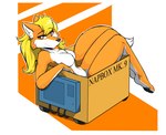 anthro breasts clothed clothing eyebrows eyelashes feet female fingers fur orange_body orange_fur smile solo toes white_body white_fur yellow_eyes infinitedge 9_to_9 amber_(9_to_9) canid canine fox mammal red_fox true_fox 2021 digital_media_(artwork) hi_res