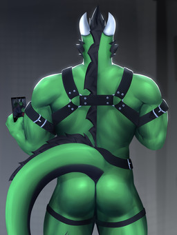 abs anthro back_muscles barazoku big_butt bubble_butt butt fur harness leather leather_harness male manly mature_male morning muscular muscular_legs muscular_male muscular_thighs neck_muscles nude nude_male rear_view selfie solo standing tail thick_arms thick_thighs arias_is_dragon mythology arias_(arias_is_dragon) dragon mythological_creature mythological_scalie scalie 3:4 absurd_res hi_res