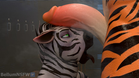 anthro bodily_fluids duo erection genitals half-erect humanoid_genitalia humanoid_penis locker_bench locker_room male male/male muscular muscular_anthro muscular_male nude penis penis_on_face penis_on_head sniffing steam steamy_penis stripes sweat tongue tongue_out vein veiny_penis bellumnsfw leodamodeler_(modeler) sladdoska_(modeler) dallas_(leodamodeler) zahr_(sladdoska) equid equine felid mammal pantherine zebra 16:9 3d_(artwork) digital_media_(artwork) hi_res widescreen