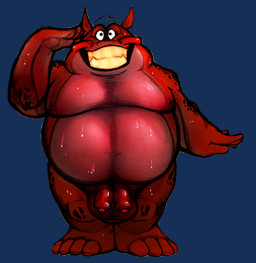 2_penises anthro awkward awkward_moment awkward_smile balls belly bodily_fluids embarrassing_nudity genitals gesture humanoid_genitalia humanoid_penis male moobs multi_genitalia multi_penis nude overweight overweight_male penile penis red_body salute simple_background solo sweat teeth spacedustbeast buzz_lightyear_of_star_command booster_sinclair_munchapper alien absurd_res alpha_channel hi_res
