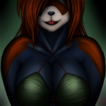 anthro big_breasts bikini breasts clothing female solo swimwear tight_clothing two-piece_swimsuit rearhwhitetail ailurid mammal red_panda 1:1