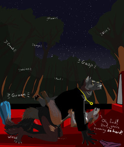 4_toes 5_fingers age_difference all_fours anthro anthro_on_anthro anthro_penetrated anthro_penetrating anthro_penetrating_anthro athletic athletic_anthro athletic_female athletic_male bite biting_lip biting_own_lip black_body black_fur bodily_fluids butt claws clothing cum cum_in_vagina cum_inside dialogue duo ear_piercing ear_ring ears_back ears_down entwined_tails eyes_closed feet female female_penetrated fingers forest from_front_position fur genital_fluids grey_body grey_fur grey_hair hair happy happy_sex hindpaw inner_ear_fluff jacket jewelry leather leather_clothing leather_jacket leather_topwear leg_wrap lying male male/female male_penetrating male_penetrating_female missionary_position moan nature necklace night on_back orgasm orgasm_face outside pawpads paws penetration penile penile_penetration penis_in_vagina piercing pivoted_ears plant plantigrade ring_piercing scar self_bite sex size_difference tail tail_coil text toes topwear tree truck tuft vaginal vaginal_penetration vehicle wimse apollo_(wimse) monday_(wimse) canid canine canis mammal wolf absurd_res digital_media_(artwork) english_text hi_res daughter_(lore) father_(lore) father_and_child_(lore) father_and_daughter_(lore) incest_(lore) parent_(lore) parent_and_child_(lore) parent_and_daughter_(lore)