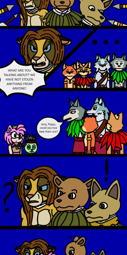 anthro black_eyes blue_sclera bodily_fluids bound brown_body brown_eyes brown_fur brown_mane clothed clothed_anthro clothed_female clothed_male clothing facial_paint female fur green_body green_eyes green_fur grey_body grey_eyes grey_fur group hair interspecies jewelry male male/female male/male mane midriff necklace open_mouth orange_body orange_fur pink_body pink_fur sweat tan_body tan_fur teeth text thin_calves topless topless_anthro topless_male topwear tribal tribal_clothing tribal_jewelry tribal_necklace tuft yellow_eyes ameth18 sirinathehedgehog beastars brand_new_animal disney happy_tree_friends mondo_media netflix nintendo sega sonic_the_hedgehog_(series) star_fox studio_trigger zootopia amy_rose beastman fan_character flippy_(htf) fox_mccloud legoshi_(beastars) nick_wilde shirou_ogami bear canid canine canis domestic_dog eulipotyphlan european_hedgehog felid fox hedgehog lion mammal northwestern_wolf pantherine red_fox rodent true_fox wolf comic crossover digital_media_(artwork) english_description english_text hi_res long_image multiple_scenes tall_image