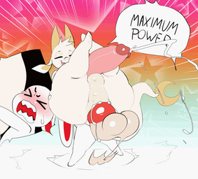 anal anal_penetration anthro balls big_balls big_penis bodily_fluids butt cum cum_inside duo ejaculation erection fast_sex genital_fluids genitals hands-free holding_butt huge_balls huge_hips huge_penis huge_thighs humanoid_genitalia humanoid_penis hung_bottom hyper hyper_genitalia hyper_penis infinite_cum infinite_genital_fluids male male/male male_penetrated penetration penile penis sex size_difference small_dom_big_sub text thick_thighs throbbing throbbing_penis white_body wide_hips kinkykong chikn_nuggit mythology fwench_fwy_(chikn_nuggit) iscream_(chikn_nuggit) dragon lagomorph leporid mammal mythological_creature mythological_scalie rabbit scalie animated english_text