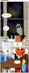 2017 absurd_res animated_skeleton bone clothed clothing comic english_text frisk_(undertale) gaster hi_res human humanoid lotusthekat mammal not_furry papyrus_(undertale) sans_(undertale) skeleton text undead undertale undertale_(series)