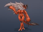 anthro anthrofied areola black_areola black_nipples breasts claws female fur genitals horn nipples nude pokemorph pussy solo tail testowepiwko nintendo pokemon talia_(testowepiwko) generation_6_pokemon legendary_pokemon pokemon_(species) yveltal absurd_res hi_res