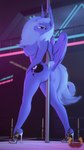 anthro anthrofied big_breasts big_butt breasts butt clothing dancing female footwear footwear_only high_heels horn mostly_nude nipples nude nude_anthro nude_female platform_footwear platform_heels pole pole_dancing shoes shoes_only solo stripper_pole wings loveslove friendship_is_magic hasbro my_little_pony mythology princess_luna_(mlp) s1_luna_(mlp) equid equine mammal mythological_creature mythological_equine winged_unicorn 3d_(artwork) 4k 9:16 absurd_res digital_media_(artwork) hi_res