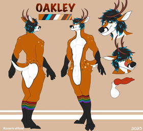 animal_genitalia anthro antlers ball_tuft belly_tuft butt canine_genitalia chest_tuft crotch_tuft freckled_face freckled_hips freckled_shoulders freckles fur genitals horn knot knotted_penis lgbt_pride licking licking_lips male markings oakley penis pride pride_colors serratus sheath solo spot_freckles spots spotted_body spotted_fur spotted_hips spotted_markings spotted_shoulders spotted_tail tail tail_markings tongue tongue_out tuft rizzarts rusticarts_fur deer mammal model_sheet