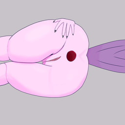 anthro anus butt claws feathered_tail feathers female gaping gaping_anus genitals lying on_side pink_body presenting presenting_anus presenting_vulva simple_background solo spread_butt spreading tail vulva basaltara kayleigh_(basaltara) avian absurd_res hi_res shaded