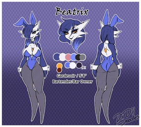 alternative_fashion beatrix_(nickzilla) blue_clothing blue_hair bottomwear bracelet breasts bunny_costume bunsuit clothing collar color_swatch corset costume cuffs_(clothing) dark_lipstick eyeshadow female fishnet_clothing fishnet_legwear goth hair hotpants jewelry legwear lingerie makeup markings metal mole_(marking) necktie orange_eyes piercing punk purple_background purple_body rabbit_ears short_hair shorts simple_background smile smiling_at_viewer solo spiked_bracelet spikes thong topwear underwear white_body wide_hips diidiidoodles nintendo pokemon gardevoir generation_3_pokemon humanoid pokemon_(species) shiny_pokemon spike_(disambiguation) hi_res model_sheet