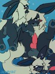 alternate_color anus balls black_body black_fur blue_background blue_tint blush bodily_fluids cheek_bulge countershading cum feral fur genital_fluids genitals gradient_background hair male mullet pawpads penis perineum red_penis simple_background simplified_pawpads solo jackrabbit_(artist) fakemon nintendo pokemon miso_(jackrabbit) eeveelution flareon generation_1_pokemon pokemon_(species) 2024 3:4 absurd_res digital_media_(artwork) hi_res ibispaint_(artwork) sketch nonbinary_(lore)