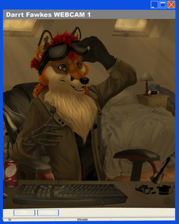 anthro blue_border border camera_view clothed clothed_anthro clothing computer_keyboard cybernetics day detailed_background eyewear gesture goggles hand_gesture inside machine male solo standing technophilia text three-quarter_view thumbs_up spiritcreations canid canine cyborg fox mammal 2008 4:5 character_name digital_media_(artwork) digital_painting_(artwork) painting_(artwork)