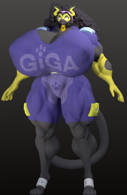 antenna_hair anthro barefoot big_breasts black_hair breasts claws cleavage clothed clothing collar digitigrade feet female gloves gold_(metal) gold_jewelry hair handwear heart_locket huge_breasts huge_thighs hyper hyper_breasts inner_ear_fluff jewelry lipstick long_ears long_hair long_tail luchador makeup mask muscular muscular_anthro muscular_arms muscular_female muscular_legs nipple_outline poofy_hair pouches purple_outfit shoulder_pads smile solo standing superhero tail thick_thighs tight_clothing tuft wrestler yellow_clothing yellow_gloves yellow_handwear predaking2000 valacast_(modeler) felid feline mammal pantherine 3d_(artwork) absurd_res digital_media_(artwork) hi_res