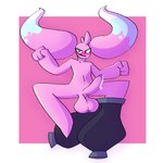 anthro big_penis genitals male orgasm penis solo coolfishvideos qper_(pinkshonen) alien lagomorph leporid mammal 1:1 hi_res