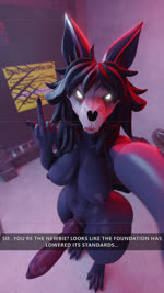 4_toes abs aggressive alarm_siren alert ambience animal_genitalia animal_penis anthro areola balls barefoot bedroom_eyes big_breasts big_penis biped black_body black_fur black_hair black_tongue bone bouncing_breasts breasts bullying camera camera_view canine_genitalia canine_penis chips_(food) claws cleavage clothed clothed_female clothing cracks curvy_figure dancing destruction digitigrade electronics feet female female_anthro fingers flirting food foot_rub front_view fully_clothed fur genitals gesture glistening glistening_body glistening_breasts glistening_genitalia glistening_penis glitch glowing glowing_eyes gynomorph hair hands_behind_back happy hip_sway hourglass_figure huge_hips intersex knot licking light looking_at_viewer magazine narrowed_eyes nipple_outline padded_room pawpads paws penis phone phone_screen piercing pink_penis presenting presenting_balls presenting_penis presenting_sheath prison_uniform prisoner pupils raised_paw recording seductive sex_toy sharp_teeth skull skull_head small_waist solo step_pose suit tail tail_motion teasing teasing_viewer teeth text thick_thighs tight_clothing toe_claws toes toilet tongue tongue_out tongue_piercing tsundere vibrator waving waving_at_viewer wide_hipped_female wide_hips hare-shovel sound_warning da.nilkaz_(modeler) ambient_among_us perspective_(meme) scp_foundation snapchat mal0 scp-1471-a scp-1471-a_(da.nilkaz) canid canine malo mammal monster skull_dog skulldog_(species) 3d_(artwork) 3d_animation 9:16 animated digital_media_(artwork) hi_res short_playtime sound webm