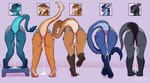 after_sex anthro anus beak blue_body blue_fur bodily_fluids brown_body butt cum cum_drip cum_in_pussy cum_inside dripping female free_use fur genital_fluids genitals grey_body grey_scales group horn leaking_cum lineup orange_body presenting presenting_hindquarters public_use pussy raised_tail scales smile tail take_your_pick through_wall madbeak mythology destiny_(milodesty) valky_(hydrawave) avian dragon furred_dragon furred_scalie gryphon mythological_avian mythological_creature mythological_scalie scalie