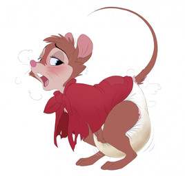 3_toes anthro barefoot bent_over big_diaper big_pupils biped black_eyebrows black_whiskers blue_eyes blush blush_lines bodily_fluids breath brown_body brown_ears brown_fur brown_tail buckteeth cheek_tuft cloak clothed clothed_anthro clothed_female clothing diaper digitigrade eyebrows eyelashes facial_tuft feces feet female female_anthro female_pooping flying_sweatdrops fur genital_fluids half-closed_eyes holding_crotch looking_back looking_pleasured multicolored_body multicolored_fur narrowed_eyes open_mouth patch_(fabric) pink_inner_ear pink_nose pink_tongue pooping pupils red_cloak red_clothing scatplay side_view simple_background snout soiled_diaper soiling soiling_diaper solo standing sweat sweatdrop sweaty_face tail tan_body tan_fur teeth toes tongue tuft two_tone_body two_tone_fur unclean_diaper urine used_diaper using_diaper wearing_diaper wet_diaper wetting wetting_diaper whiskers white_background messyszop don_bluth the_secret_of_nimh mrs._brisby mammal mouse murid murine rodent 2026 hi_res
