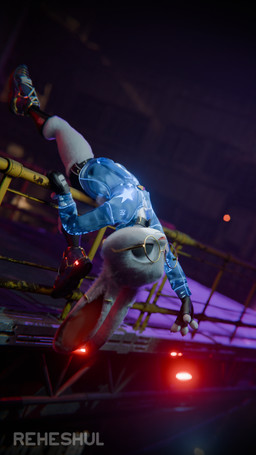 anthro bottomwear clothing collar eyes_closed eyewear female footwear fur glasses gloves grey_body grey_fur handwear hoodie outside outstretched_arm shoes shorts smile sneakers socks solo topwear reheshul pochemu_(modeler) disney zootopia judy_hopps european_rabbit lagomorph leporid mammal oryctolagus rabbit 3d_(artwork) 9:16 digital_media_(artwork) hi_res