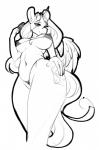 2018 anthro bikini breasts clothing conditional_dnp digital_media_(artwork) equid equine female friendship_is_magic genitals hair hasbro hi_res horn long_hair mammal monochrome my_little_pony mythological_creature mythological_equine mythology princess_cadance_(mlp) pussy pussy_floss solo sugarlesspaints swimwear two-piece_swimsuit winged_unicorn wings