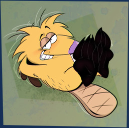 anthro blush claws crossed_legs feet foot_fetish foot_focus looking_at_viewer male solo toe_claws toes dogeoisie nickelodeon the_angry_beavers norbert_beaver beaver mammal rodent absurd_res hi_res