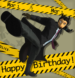 anthro barricade_tape black_hair bottomwear clothed clothed_anthro clothed_male clothing coat footwear fur hair kick male necktie pants police_tape shirt shoes solo standing tan_body tan_fur topwear trenchcoat petruz petruz_(modeler) bailong_(petruz) equid equine horse mammal 3d_(artwork) digital_media_(artwork) hi_res