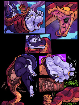 balls barefoot butt claws curling_toes digestion digestion_noises digit_ring feet fin foot_fetish foot_focus foot_lick foot_play genitals head_fin head_first hindpaw jewelry licking muffled muffled_moaning muffled_sounds muffled_speech nude oral_vore paws penis ring soles spread_toes tail toe_claws toe_ring toe_wiggle toes tongue vore willing_prey notsafenico the_jungle_book dyrmun_(character) kaa_(jungle_book) comic hi_res