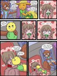 2013 3:4 anthro babystar biped blush comic detailed_background dialogue digital_media_(artwork) eeveelution english_text flareon fur gemma_polson generation_1_pokemon hair hi_res male mammal nintendo open_mouth pacifier plushie pokemon pokemon_(species) rasile_murdock rodent sciurid sitting text tree_squirrel young young_anthro zeezee_murdock