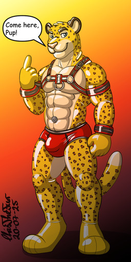 5_fingers abs anthro arm_strap barefoot beckoning bedroom_eyes biceps biped blue_eyes bondage_gear broad_shoulders brown_spots bulge chest_harness clothing countershade_face countershade_torso countershading cuff_(restraint) detailed_bulge dialogue digitigrade dipstick_tail feet fingers fist gesture glistening glistening_body gradient_background harness head_tuft inflatable inflation_valve latex latex_arm_strap latex_body latex_clothing latex_cuffs latex_harness latex_underwear looking_at_viewer male markings multicolored_body muscular muscular_anthro muscular_male narrowed_eyes orange_background paws pecs pink_nose restraints seductive simple_background smile snout solo speech_bubble spots spotted_markings standing tail tail_markings talking_to_viewer tan_body text tight_underwear tuft two_tone_body underwear wrist_cuffs yellow_body christhefurr rizzo animate_inanimate felid latex_creature leopard living_inflatable living_pool_toy mammal pantherine 1:2 2025 artist_name dated english_text shaded signature