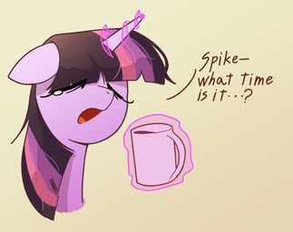 beverage bodily_fluids coffee container cup female feral horn magic mug simple_background solo teardrop tears text tired otkke friendship_is_magic hasbro my_little_pony mythology twilight_sparkle_(mlp) equid equine mammal mythological_creature mythological_equine unicorn english_text hi_res