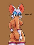 anthro anus bat_ears blue_eyelids blue_eyes breasts clothing female fur genitals gloves hand_on_butt handwear looking_at_viewer nude partially_hairless pussy short_tail solo tail tan_body tuft white_body white_fur white_sclera alexdrawsx sega sonic_the_hedgehog_(series) rouge_the_bat bat mammal digital_media_(artwork) hi_res sketch