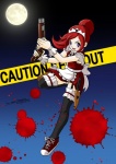 action_pose barricade_tape blood bodily_fluids caution_tape clothing female footwear gun hair heart_symbol human_only knife legwear maid_uniform moon not_furry panties panty_shot ponytail pose purple_eyes ranged_weapon red_hair russia shoes shotgun smile sneakers solo stockings thigh_highs underwear uniform weapon the_dark_mangaka sasha_dracov human mammal 2014 grandfathered_content