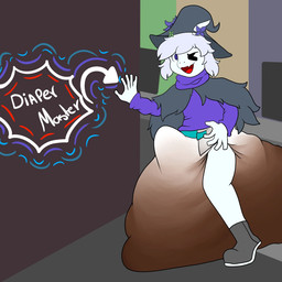 anthro big_diaper bodily_fluids cum cum_in_diaper diaper erection feces genital_fluids huge_diaper hyper_diaper male solo unclean_diaper used_diaper pamperedemii bovid caprine goat mammal 1:1 hi_res