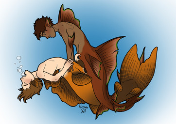 anal anal_penetration duo fin fish_tail male male/male penetration penile penile_penetration penis_in_ass sex split_form underwater underwater_sex water hyperactiveparanoid percy_(once_in_a_blue_moon) ryder_(once_in_a_blue_moon) aquatic humanoid merfolk 2020 hi_res