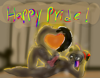 anthro balls genderfluid_pride_colors genitals lgbt_pride lying male musk musky_balls nude on_side penis pose pride_colors solo teasing teasing_viewer azulak lgbt_pride_month mammal procyonid raccoon hi_res