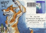 2008 alcohol anthro beer beverage blotch bottle canid canine canis card_template container diego_(blotch) dingo english_text facial_hair goatee hei-matau holding_bottle holding_container holding_object male mammal postcard pounamu solo tail text the_dog's_days_of_summer
