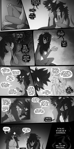 age_difference anthro big_hair black_eyes candle cuddling dark_hair dialogue duo female gesture hair hand_on_head heart_symbol male missing_arm nude nude_female nude_male profanity sitting sitting_together speech_bubble text white_eyes pankallisti circe_(pankallisti) malakai_(malakai) medea_(pankallisti) canid canine canis lich mammal murid murine rat rodent undead wolf absurd_res comic english_text greyscale hi_res monochrome daughter_(lore) mother_(lore) mother_and_child_(lore) mother_and_daughter_(lore) mother_and_son_(lore) parent_(lore) parent_and_child_(lore) parent_and_daughter_(lore) parent_and_son_(lore) son_(lore) trans_(lore) trans_woman_(lore)